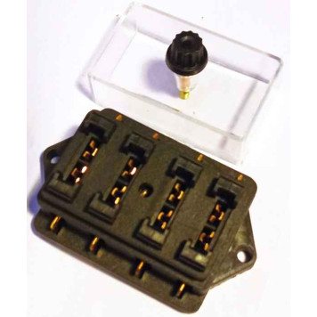 Блок для 4 предохранителей стандарт универсальный-3