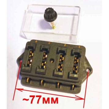 Блок для 4 предохранителей стандарт универсальный-5