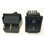 Клавиша черная двухпозиционная большая широкая