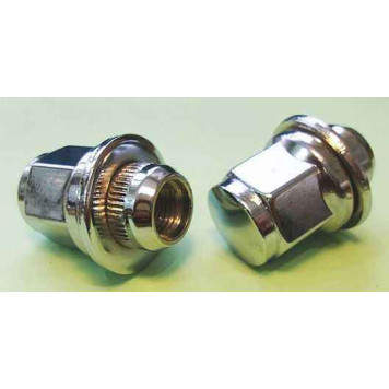 Гайка колесная 12х1,5х37,5 ключ на 21, с шайбой 18,5мм, хром (Toyota/Mitsubishi)