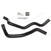 Патрубки радиатора ВАЗ 2190 Гранта АКПП (2шт) силикон черный <b>08216</b>