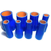 Патрубок силиконовый с переходом 22-38мм длина 100мм 