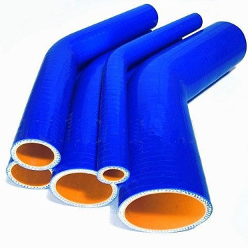 Патрубок силиконовый 76мм угол 135° длина 150/150мм