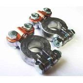 Клеммы АКБ широкие свинцовые евро 1 зажим прямой