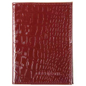Бумажник водителя кожаный бордовый крокодил