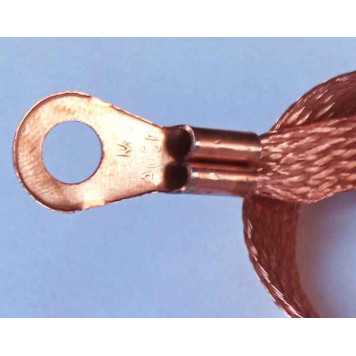 Провод минусовой/массы двигателя ВАЗ 2101 плетеный 40см -2