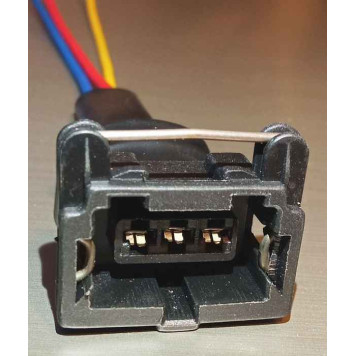 Колодка датчика Холла, датчика скорости ВАЗ, Газ с проводами прямоугольная <b>18000230</b>-1