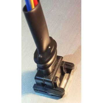 Колодка датчика Холла, датчика скорости ВАЗ, Газ с проводами прямоугольная <b>18000230</b>-3