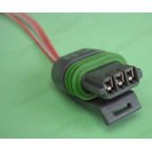 Колодка датчика фаз (положения распредвала) ВАЗ, Газ 3 гнезда <b>18000239</b>