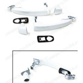 Ручки дверей наружные ВАЗ 2180 Vesta, X-Ray (ледниковый) комплект 2шт: левая + правая <b>2180-000121 + 2180-000120</b> передн.=задн.