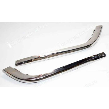 Накладки бампера ВАЗ 2180 Vesta Cross передние нижние левая+правая (молдинги) <b>2180-8450031002 + 2180-8450031003</b>