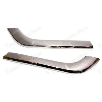 Накладки бампера Lada Largus FL передние верхние левая+правая <b>21999-8450090633/34</b> 8450090633, 8450090634