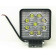 Фара противотуманная светодиодная 9LED 27W квадратная (117х117х50мм) PR-0254 