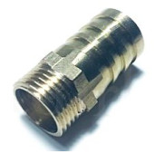 Штуцер с наружней резьбой 3/8 под шланг 16мм латунный