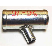 Трубка соединительная - тройник 36х16х36мм косой выход (70°)