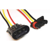 Разъем 3 контакта герметичный силовой