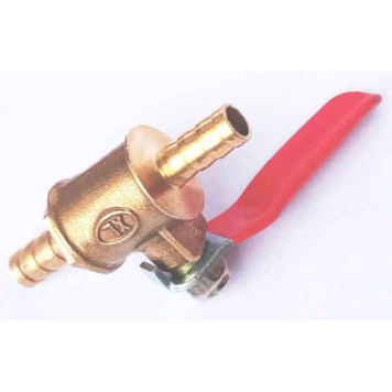 Кран шаровый универсальный под шланг 6мм-1