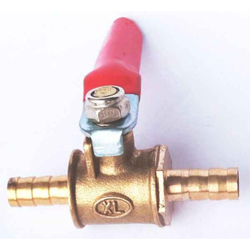 Кран шаровый универсальный под шланг 6мм-3