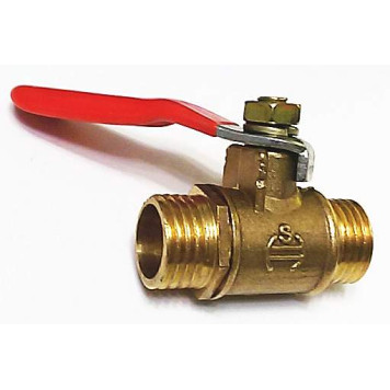 Кран шаровый универсальный резьба 1/4 наружняя-наружняя