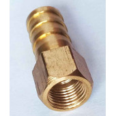 Штуцер с внутренней резьбой 1/8 под шланг 10мм , латунный