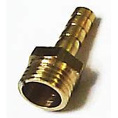 Штуцер с наружней резьбой 1/4 под шланг 6мм , латунный