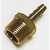Штуцер с наружней резьбой 3/8 под шланг 6мм , латунный