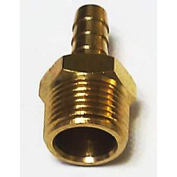 Штуцер с наружней резьбой 3/8 под шланг 8мм , латунный-1
