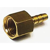 Штуцер с внутренней резьбой 1/4 под шланг 6мм , латунный