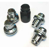 Набор гаек колесных с секретом 12х1,5 h=37мм (4 гайки с прессшайбами, 1 ключ)