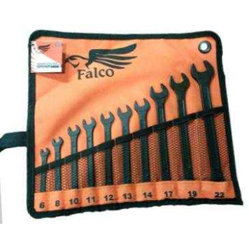 Набор комбинированных ключей FALCO 8 предм. 7-22мм в сумке фосфатированные