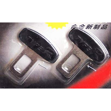 Заглушка (блокиратор) гнезда ремня безопасности LK9-02 металлическая черная (2шт)