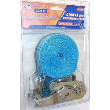 Стяжка для груза 38мм х 6м, 2500кг AUTOVIRAZH AV-5006 -1