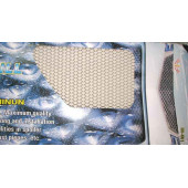 Сетка декоративная на бампер BD-0015 (100х33см) хром, крупная ячея 25х11мм