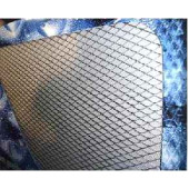 Сетка декоративная на бампер BD-0012 (100х37см) хром, средняя ячейка