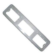 Рамка номерного знака пластиковая белая