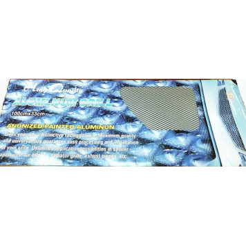 Сетка декоративная на бампер BD-0012 (100х37см) черная, средняя ячейка-1