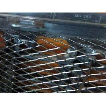 Сетка декоративная на бампер BD-0012 (100х37см) черная, средняя ячейка-3