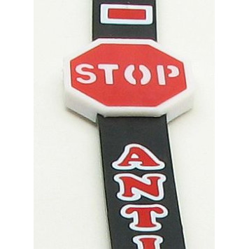 Антистатик с металлич.сердечником и с отражателем " STOP+череп" 55см-1