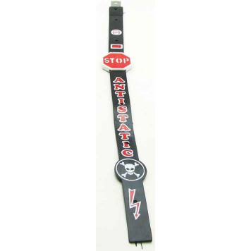 Антистатик с металлич.сердечником и с отражателем " STOP+череп" 55см