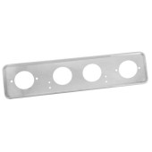 Рамка номерного знака металлическая Белая