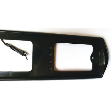 Рамка номерного знака с боковой подсветкой черная Премиум-1