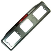 Рамка номерного знака с подсветкой и стоп-сигналом Серая