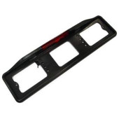 Рамка номерного знака с подсветкой и стоп-сигналом Черная