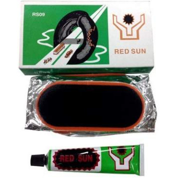 Набор заплат для ремонта камер и велошин 9шт + клей