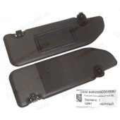 Козырьки солнцезащитные ВАЗ 2180 VESTA черный с 1 зеркалом (2шт) <b>8450008058/60-11</b>