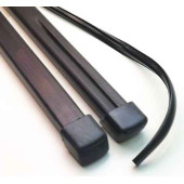 Комплект перекладин багажника 120см с заглушками (сеч.20х32мм) стальные в пластиковом кожухе LUX