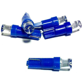 Лампа (LS31) светодиодная Т5 (W2-4,6d) синяя, конус, без цоколя А12/1.2-1