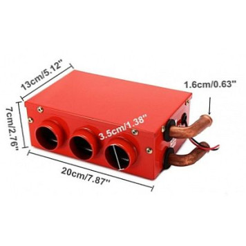 Печка салона дополнительная 12v 3 выхода-5
