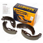 Колодки тормозные задние ВАЗ 1118 Калина с ABS <b>BARNETT LD206</b>