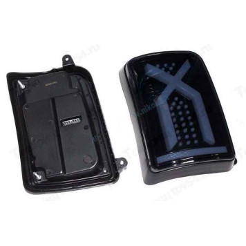 Фонари задний ВАЗ 2121, ВАЗ 21213, ВАЗ 21214, 2131, Urban 2W 12/60V тюнинг 4 луча затемненный (2 шт) <b>TR-NST-N3B</b>